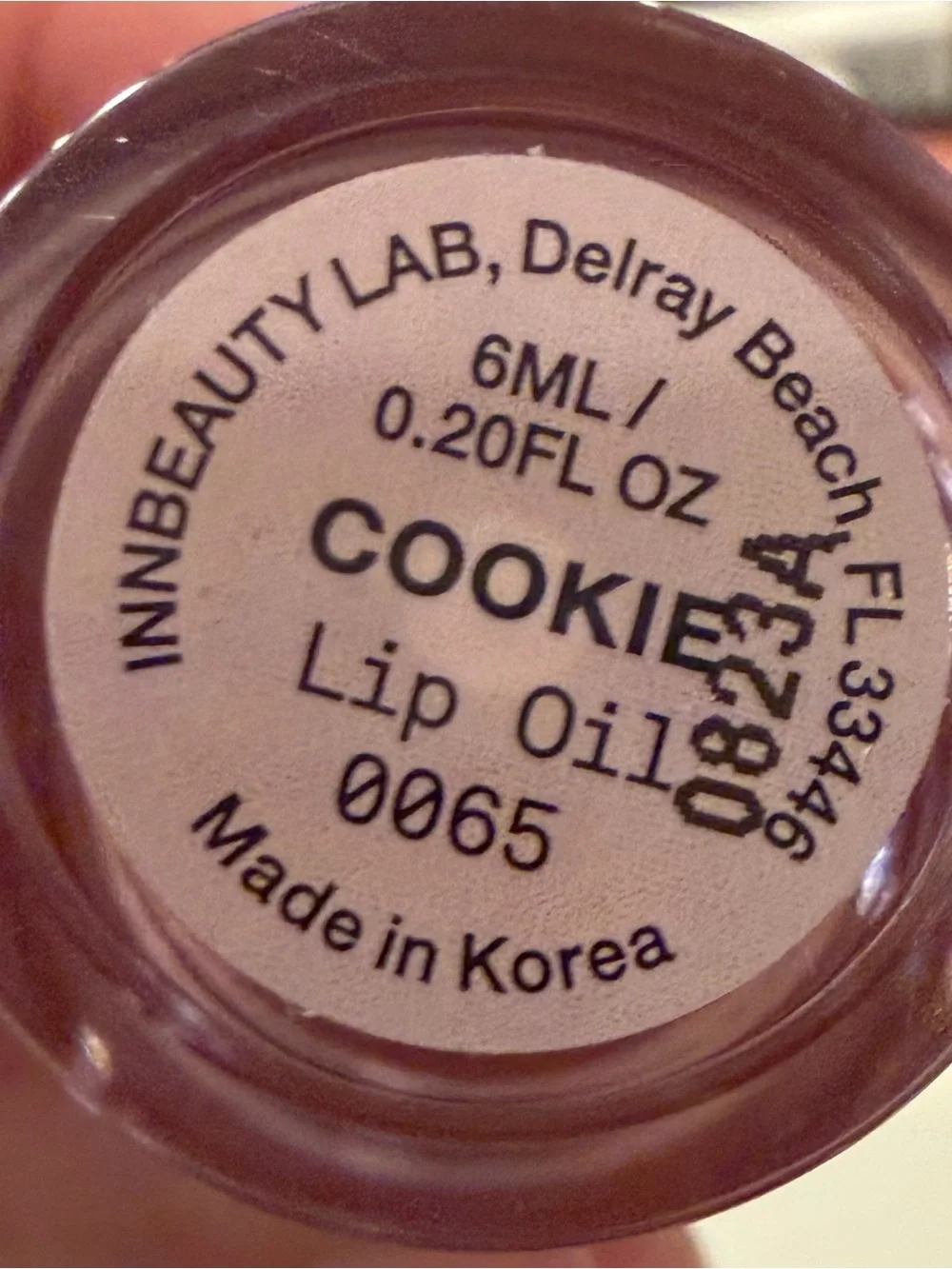 INNBEAUTY‎ Project Glaze COOKIE Flavored Nude Lip Oil Gloss NEW Plump Hydrate
